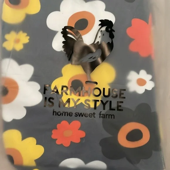 Farmhouse Summer Blooms Canvas Handbag - Picture 4 of 4